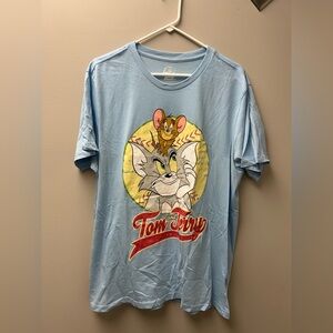 Tom & Jerry Men’s Blue Graphic T Shirt‎